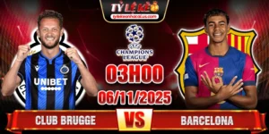 Soi kèo Club Brugge vs Barcelona, 3h ngày 06/11 - Vòng 4 Cúp C1 5 Club Brugge vs Barcelona