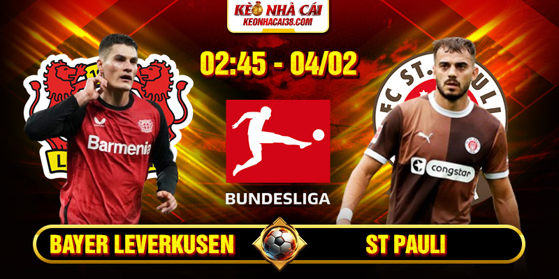 Soi Kèo Bayer Leverkusen vs St Pauli 2h45 4/2 - Bundesliga 1 Soi Kèo Bayer Leverkusen vs St Pauli 2h45 4/2 - Bundesliga