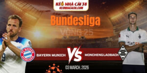 Soi kèo Bayern Munich vs Monchengladbach 2h30 07/03 - Bundesliga 7 Soi kèo Bayern Munich vs Monchengladbach 2h30 07/03 - Bundesliga