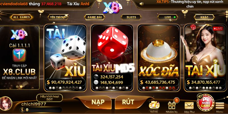 X8 - Nhà Cái Trực Tuyến Uy Tín | Thưởng Tân Thủ Cực Khủng 4 X8 sở hữu hàng loạt trò chơi hấp dẫn, kịch tính